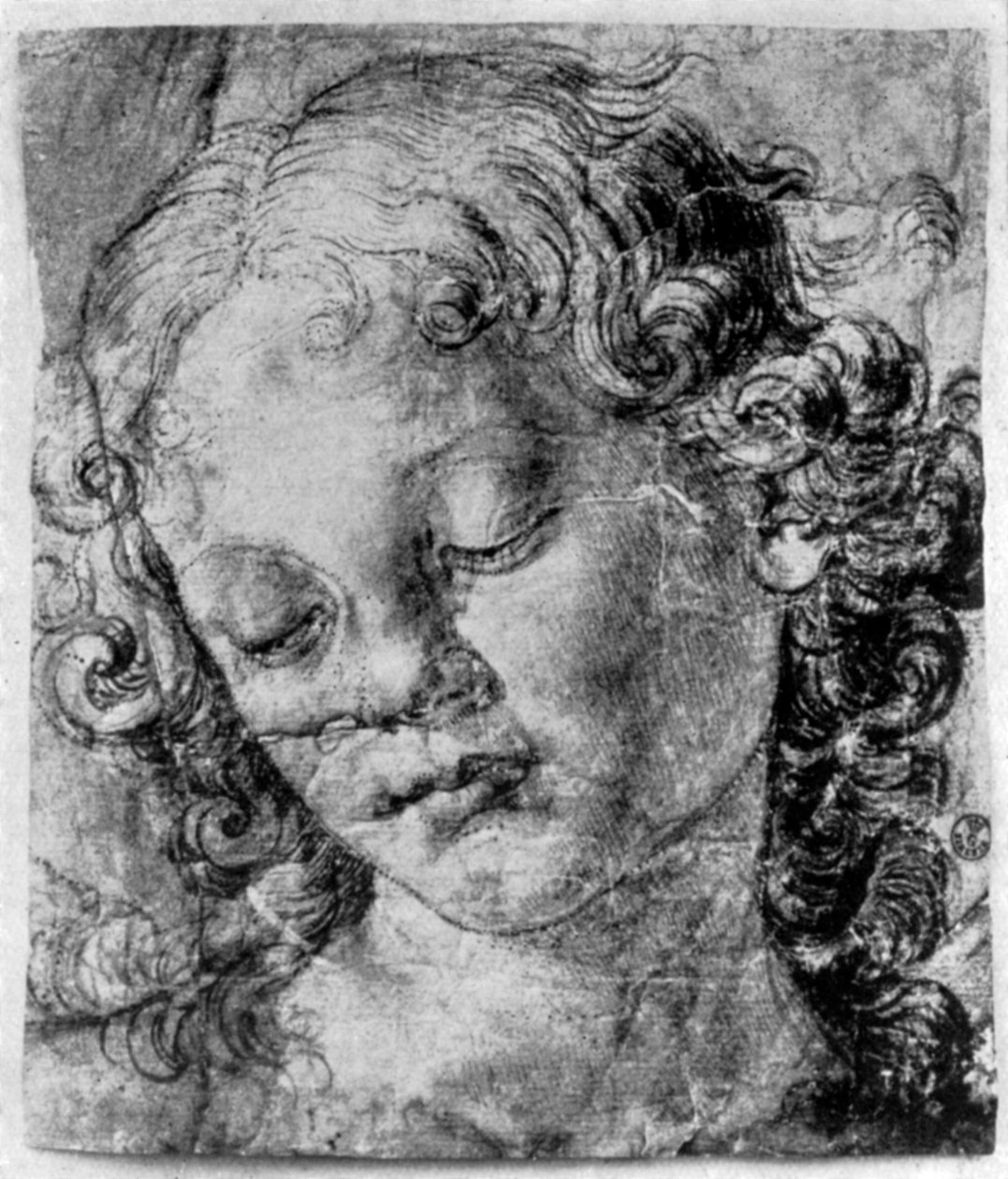 Głowa anioła, XV wiek 1930. autorstwa Andrea del Verrocchio