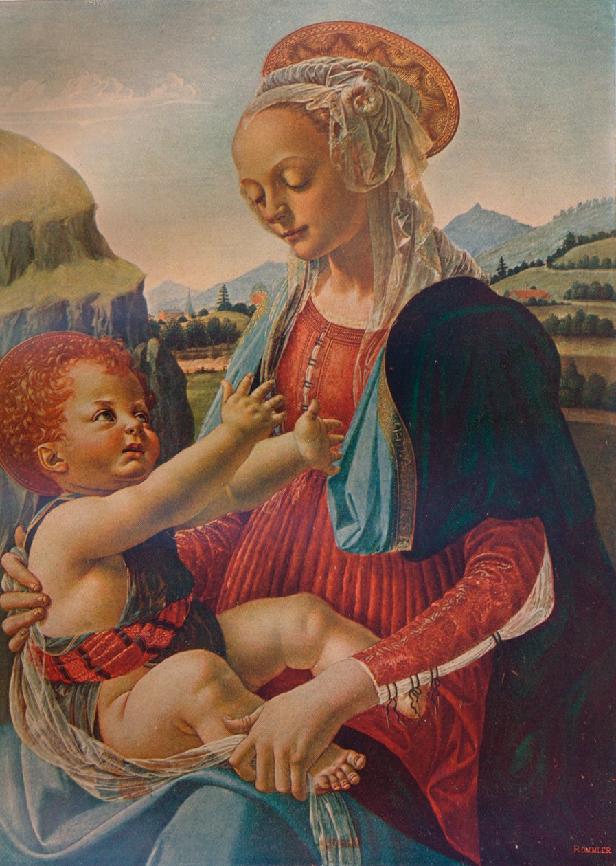 Dziewica z Dzieciątkiem, c1470, 1911 autorstwa Andrea del Verrocchio
