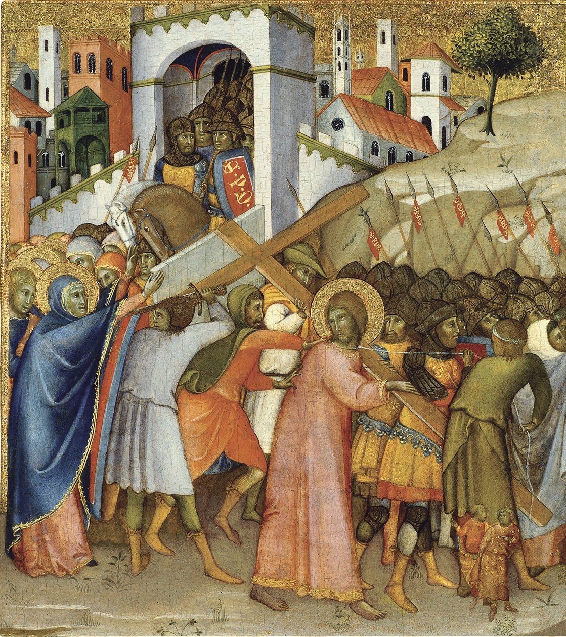 Chrystus w drodze na Kalwarię autorstwa Andrea di Bartolo