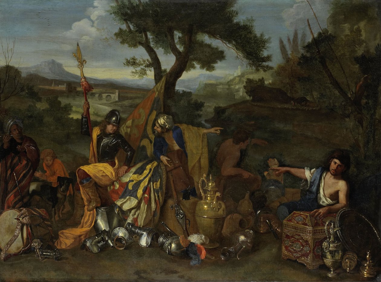 Handlarze, 1635-50 autorstwa Andrea di Leone