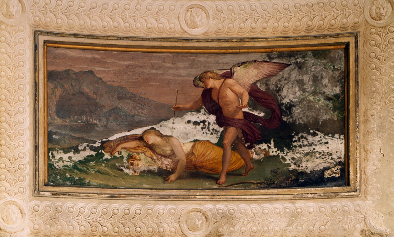 Fresk Andrei Appiani (1754-1817), Villa Reale, Monza, Włochy autorstwa Andrea the Elder Appiani