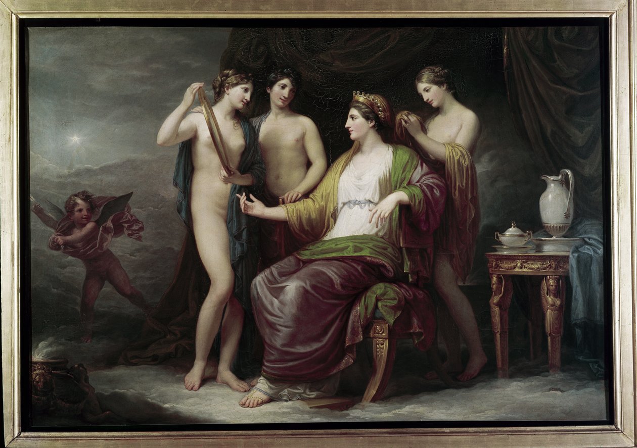 Toaletka Juno (Olej na płótnie) autorstwa Andrea the Elder Appiani