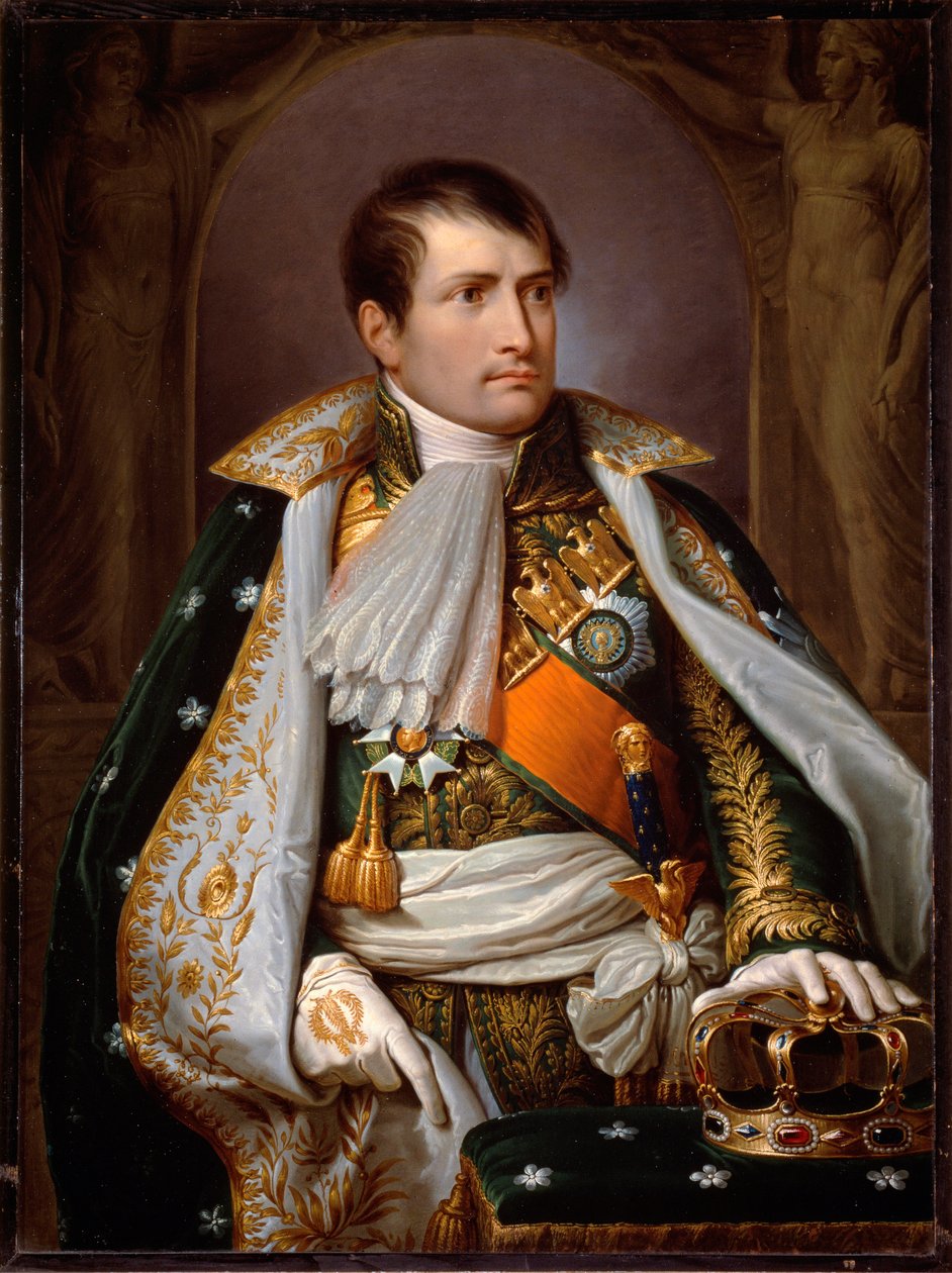 Portret Napoleona Bonaparte w stroju króla Włoch (olej na płótnie) autorstwa Andrea the Elder Appiani