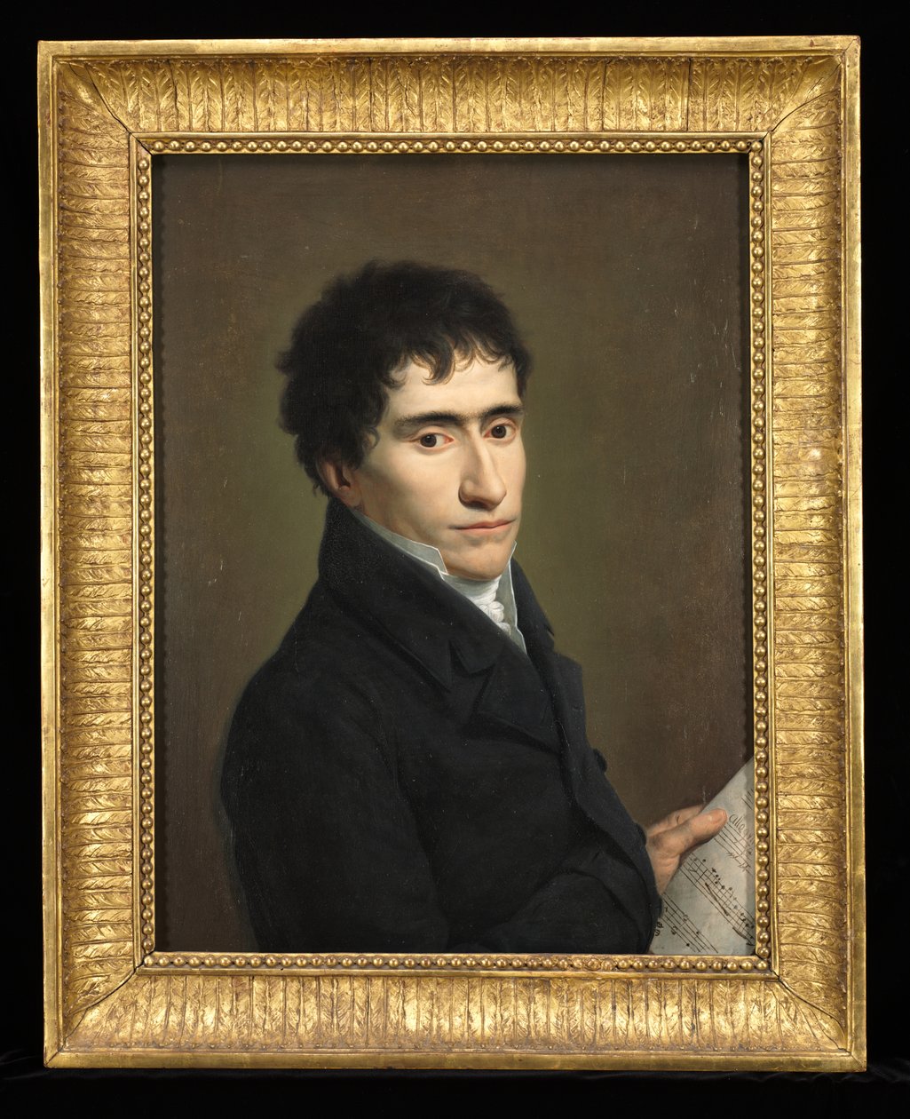 Portret muzyka, ok. 1800 (olej na drewnie) autorstwa Andrea the Elder Appiani