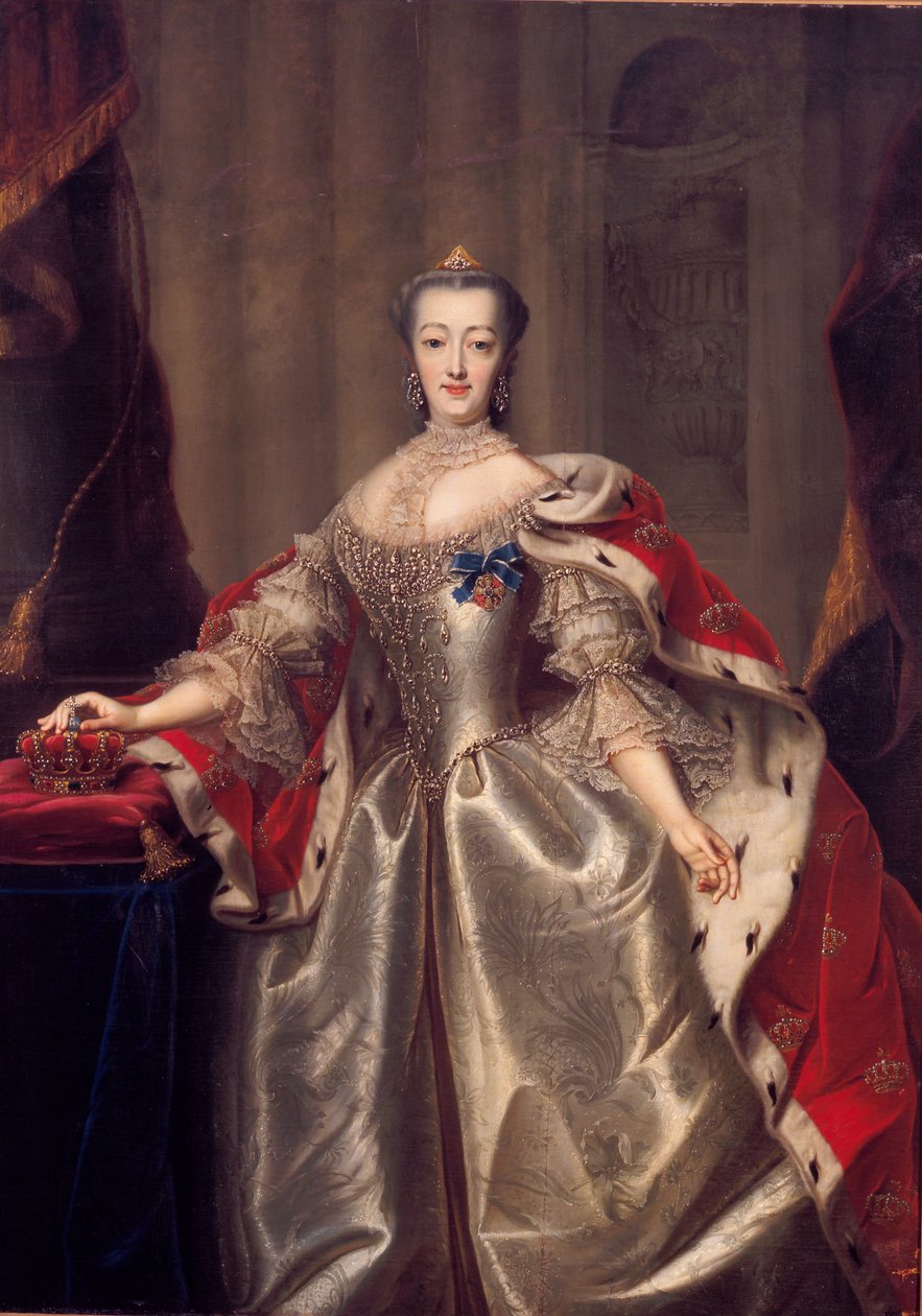 Sophie-Madeleine z Brandenburgii-Culmbach autorstwa Andreas Brünniche