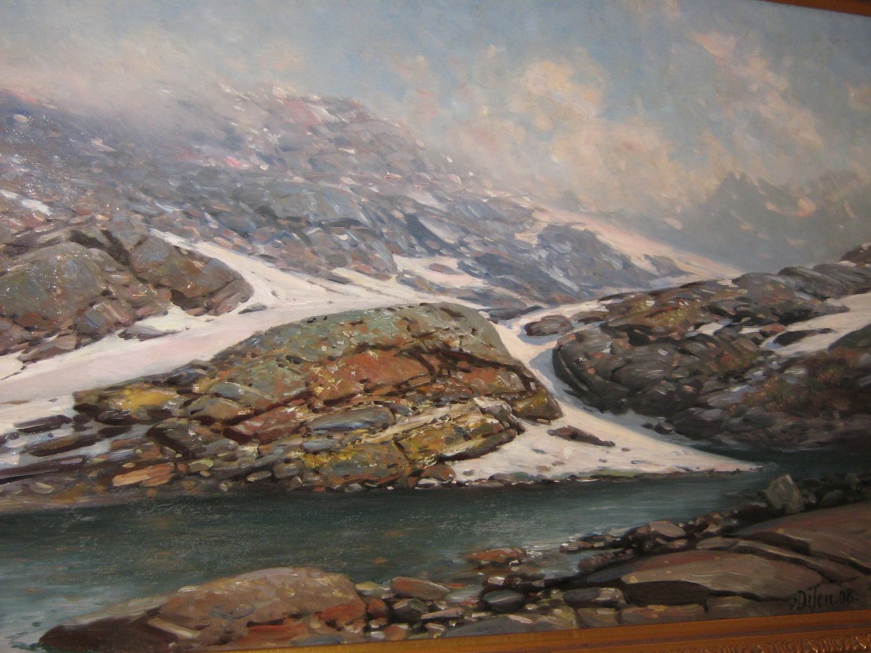 Z Jotunheimen, Melkedalen autorstwa Andreas Edvard Disen