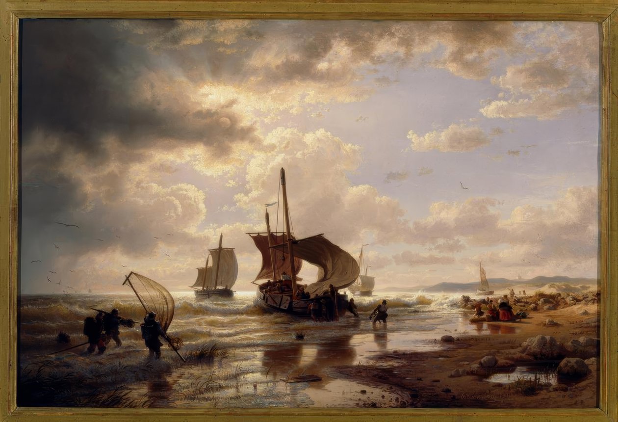 A. Achenbach, przejaśnienie pogody autorstwa Andreas Achenbach