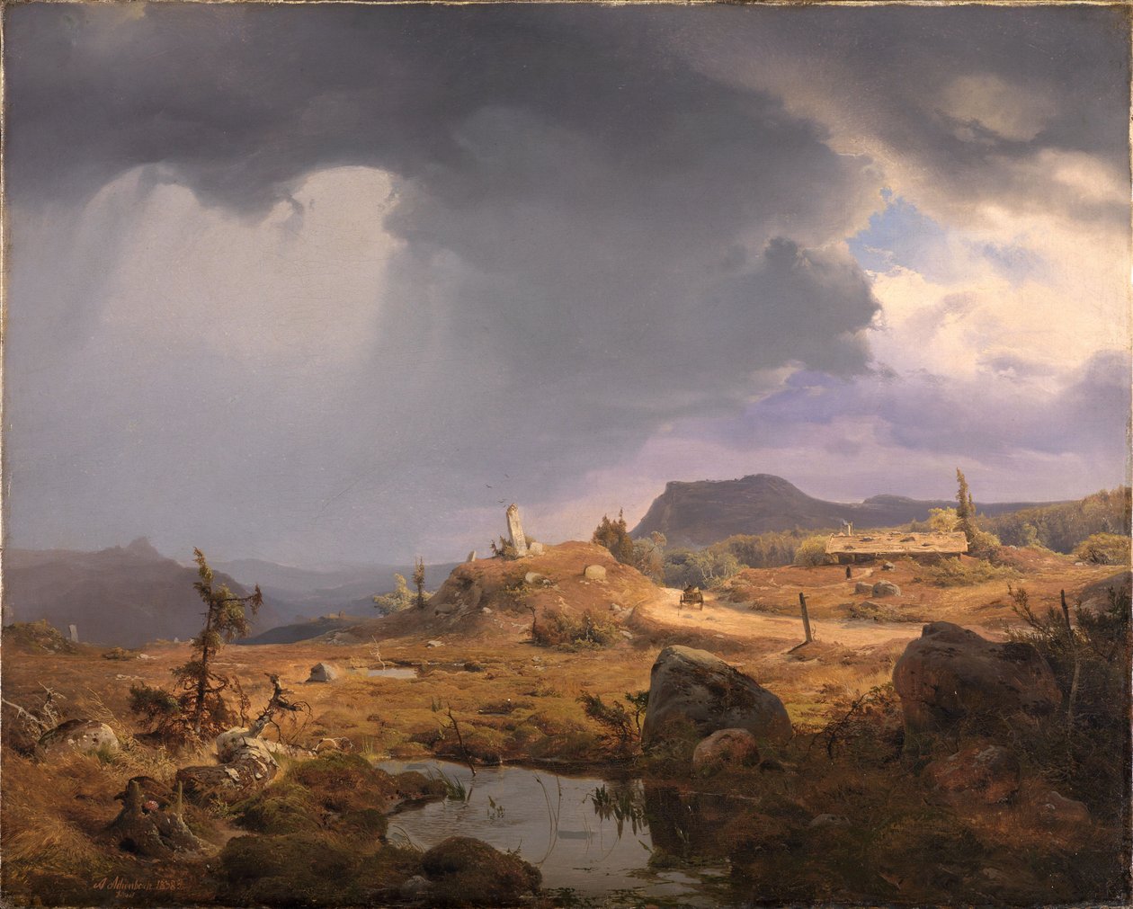 Norweski krajobraz autorstwa Andreas Achenbach