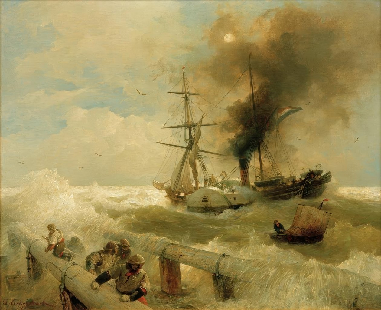 Seesturm autorstwa Andreas Achenbach
