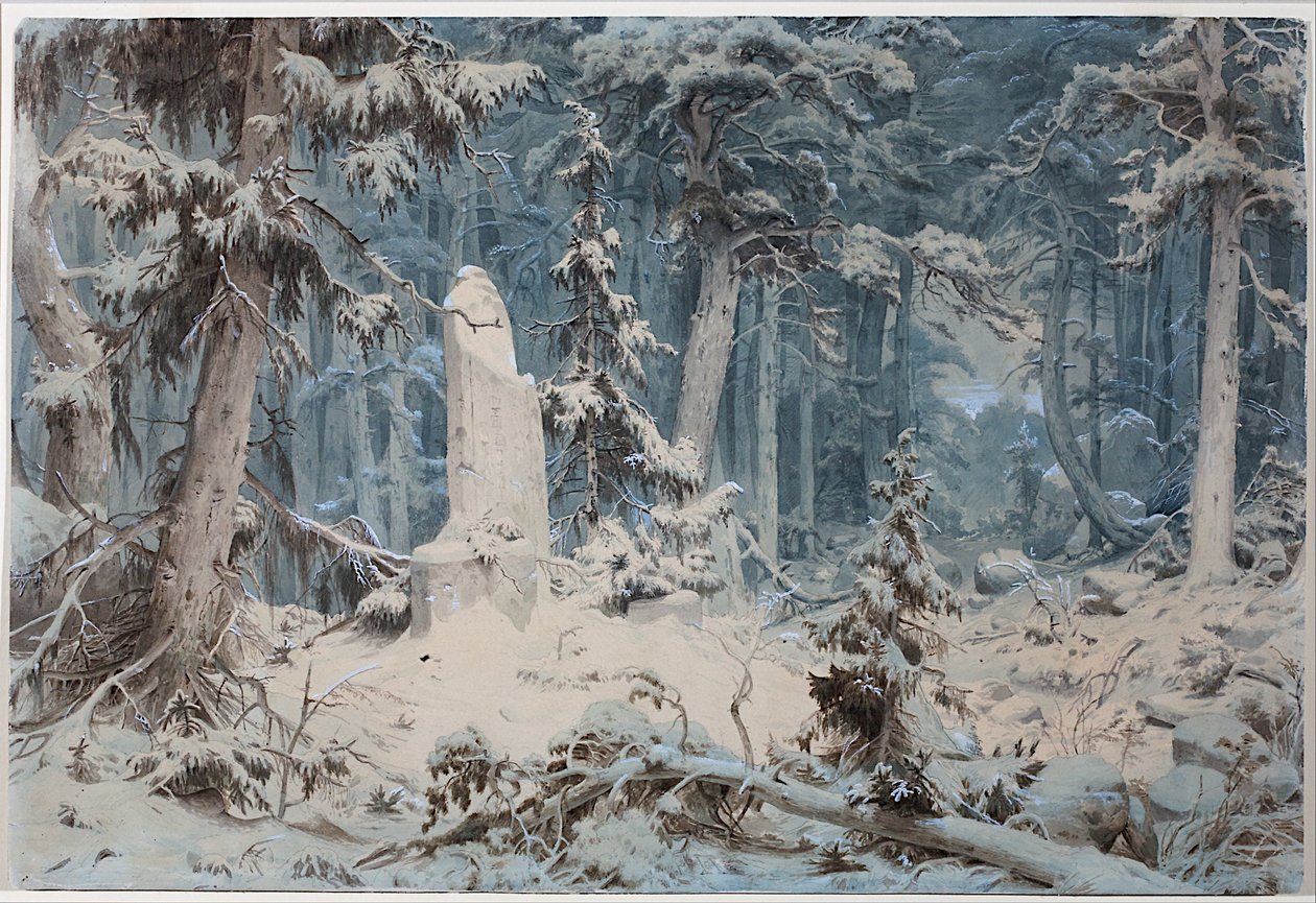 Śnieżny Las autorstwa Andreas Achenbach