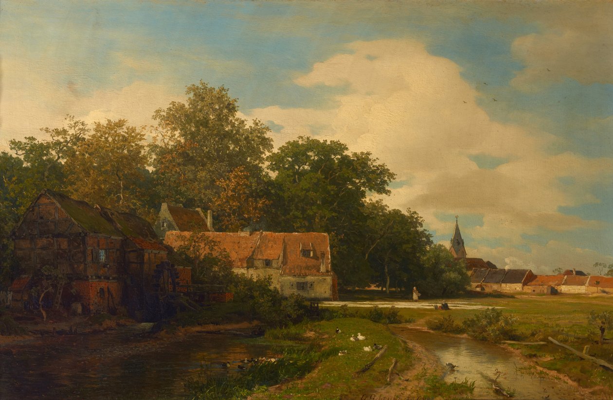 Młyn Westfalski autorstwa Andreas Achenbach