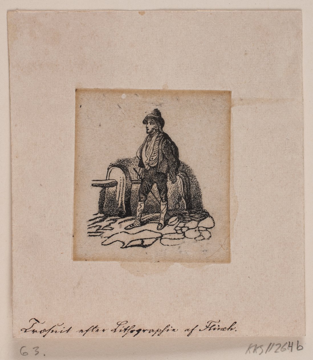 Najemca (?) (po litografii) autorstwa Andreas Flinch