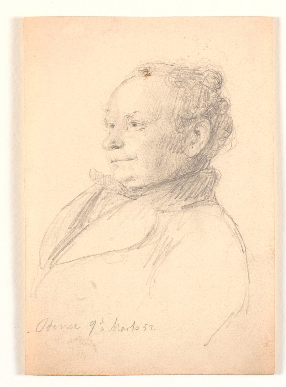 męski portret profil 3/4 w lewo autorstwa Andreas Fritz