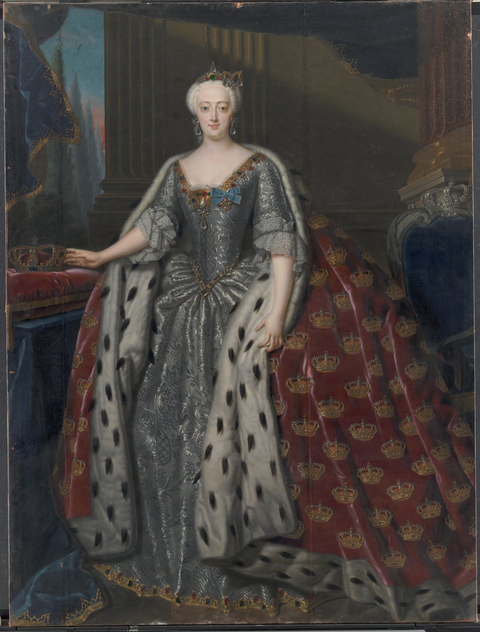 Sophie Magdalena, królowa Christiana VI autorstwa Andreas Møller