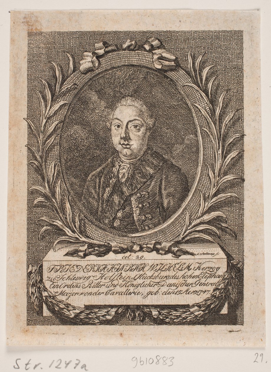 Książę Fryderyk Henryk Wilhelm z Lyksburga autorstwa Andreas Støttrup