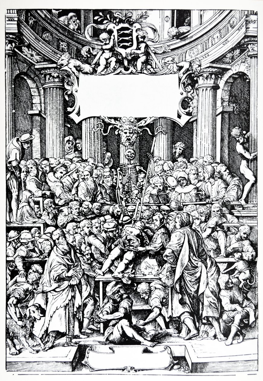 Płyty z uosobienia De Humani Corporis Fabrica autorstwa Andreas Vesalius