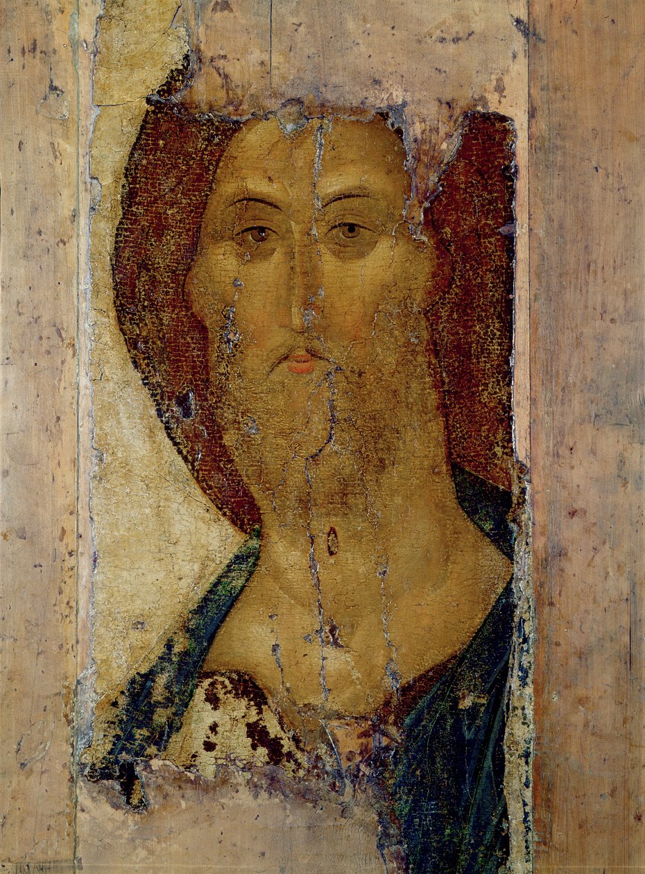 Odkupiciel, 1420 (tempera na panelu) autorstwa Andrei Rublev
