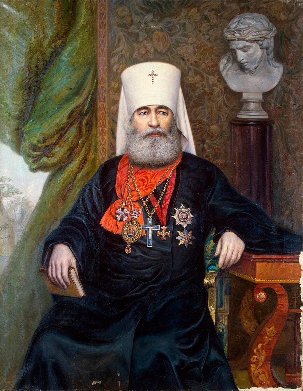 Portret metropolity Antoniusza Sankt Petersburga, 1846-1912, 1911. autorstwa Andrei Andreevich Karelin