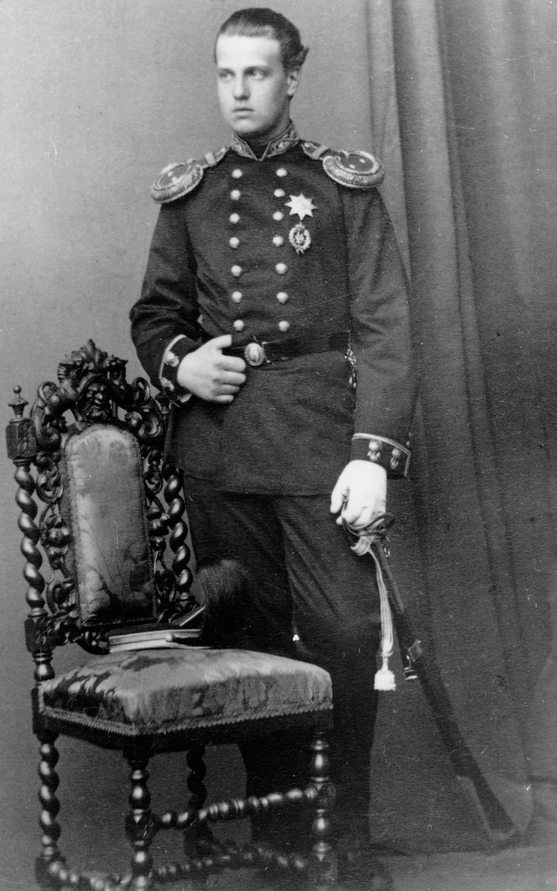 Wielki książę Rosji Aleksiej Aleksandrowicz, c1865-c1870 autorstwa Andrei Deniere