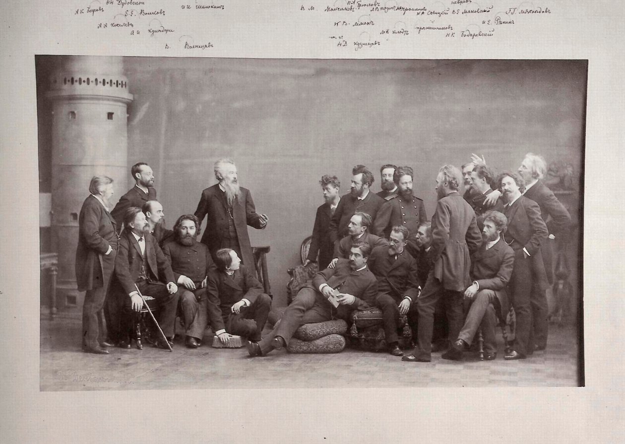 Pieredwiżnicy Wędrowcy, grupa artystów rosyjskich, 1888 autorstwa Andrei Deniere