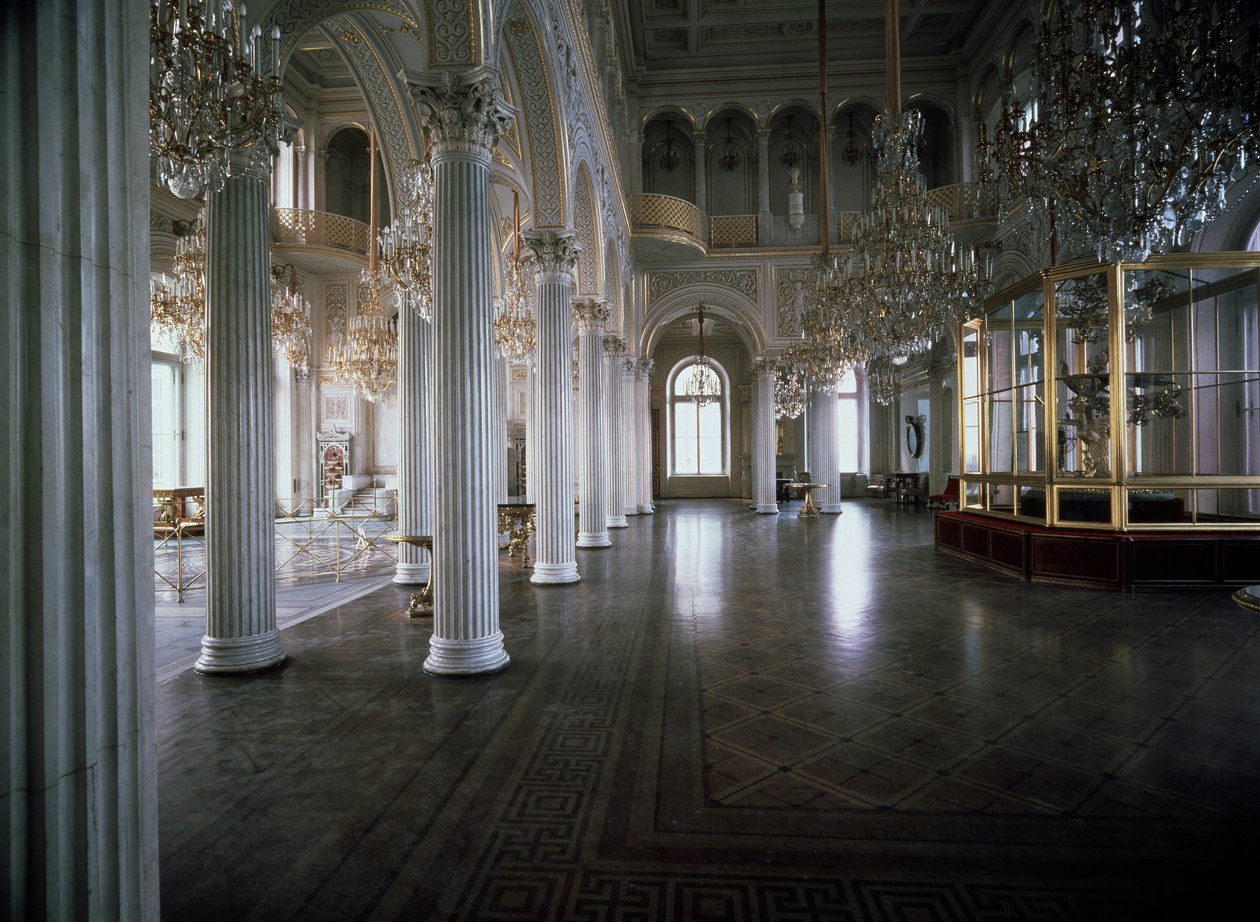 Widok Sali Pawilonowej Małego Ermitażu projektu Andrieja Iwanowicza Stakenschneidera (1802-1865) 1850-1858 Muzeum Ermitażu, Sankt Petersburg autorstwa Andrei Ivanovich Stackenschneider