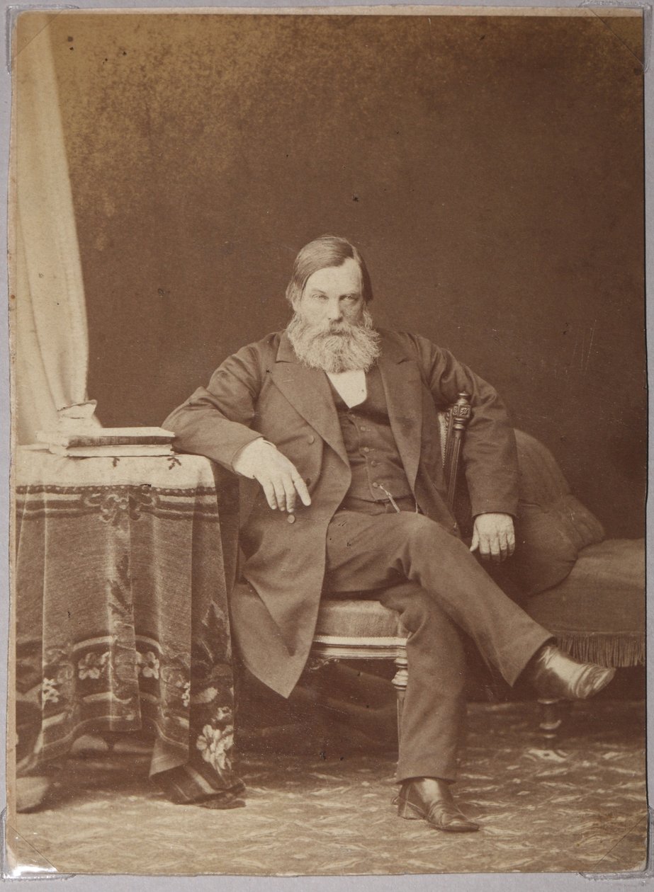 Pavel Melnikov, pseudonim Andrey Pechersky - Pavel Ivanovich Melnikov (Andrey Pechersky) (1818-1883), autorstwa Karelina, Andrieja Osipowicza (1837-1906). Zdjęcie albuminy autorstwa Andrei Osipovich Karelin