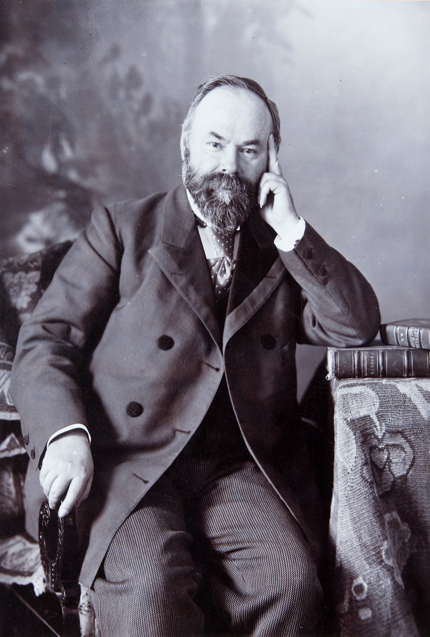 Piotr Szczukin, rosyjski kolekcjoner sztuki, ok. 1890-c1900 autorstwa Andrei Osipovich Karelin