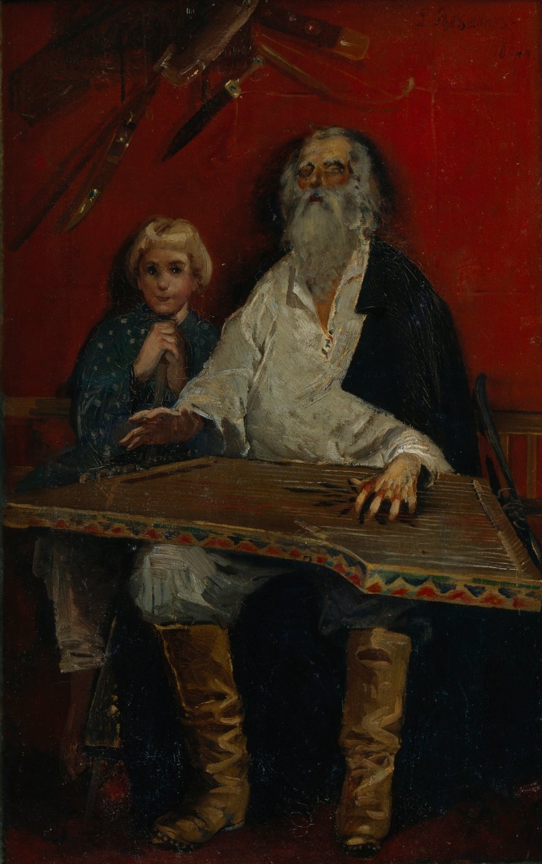 Gracz Gusli autorstwa Andrei Petrovich Ryabushkin