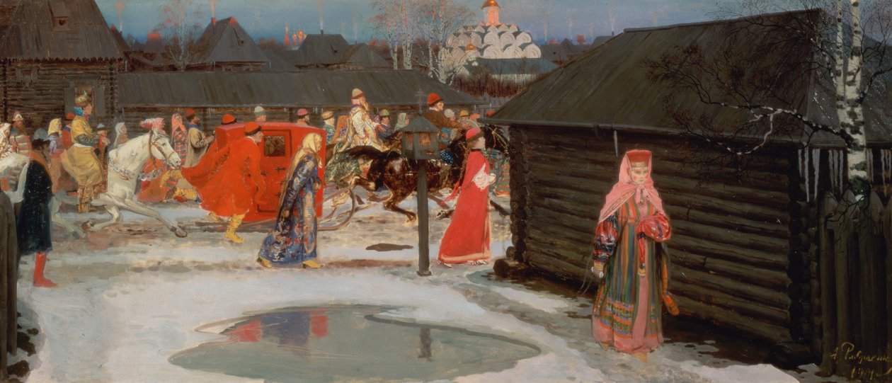 Procesja weselna autorstwa Andrei Petrovitch Rjabuschkin