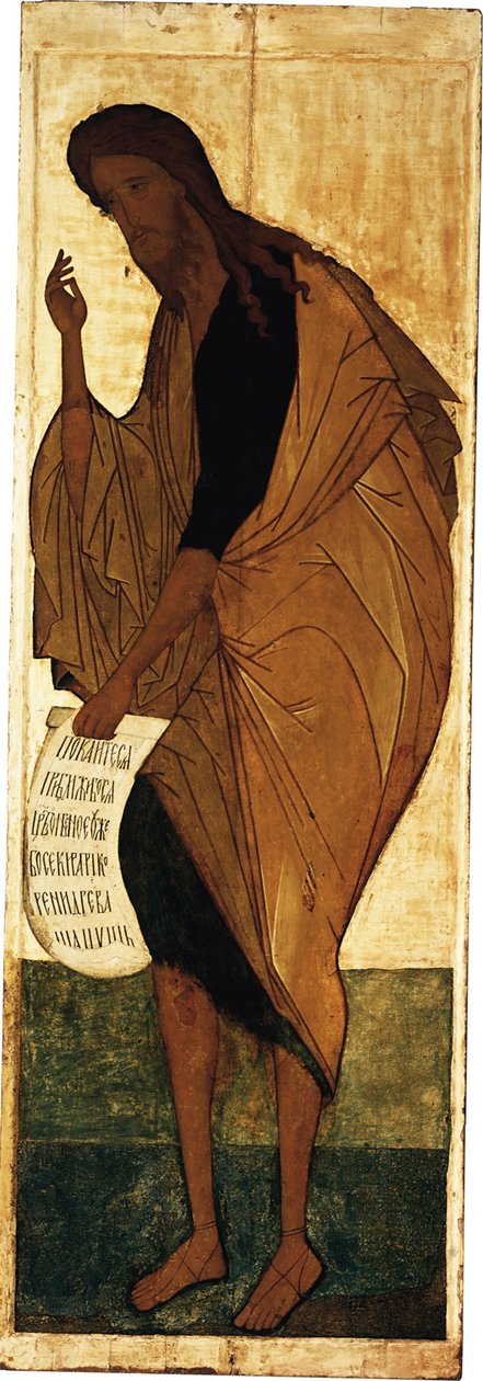 Św. Jan Chrzciciel, ok. 1408 autorstwa Andrei Rublev