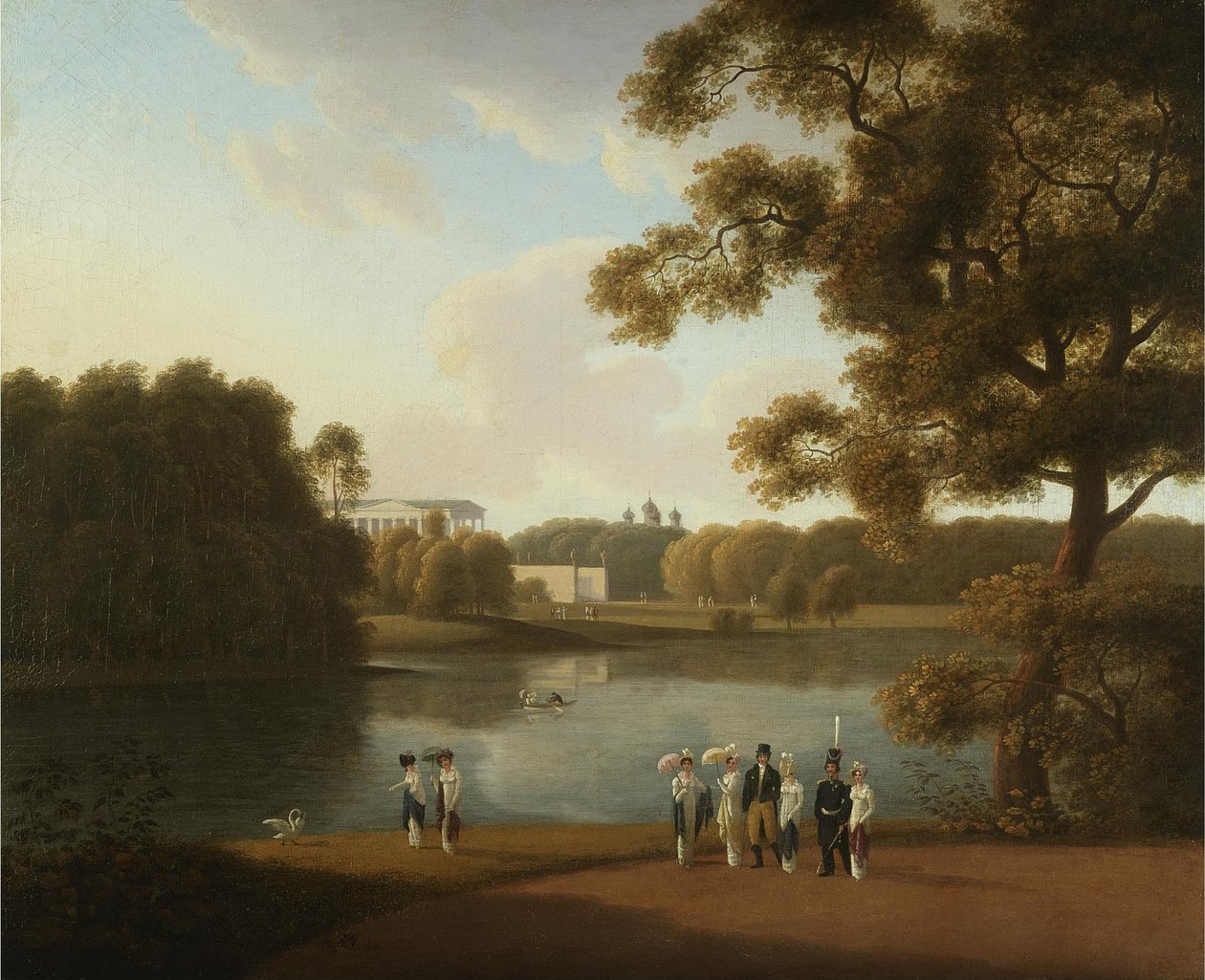 Widok Galerii Cameron w Carskim Siole, 1815 autorstwa Andrei Yefimovich Martynov