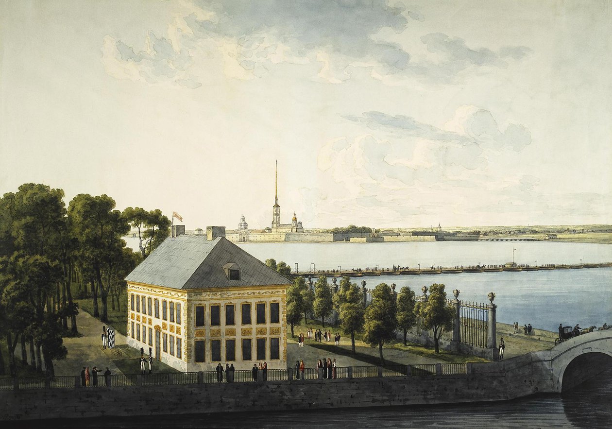 Widok Pałacu Letniego Piotra I, 1809 autorstwa Andrei Yefimovich Martynov