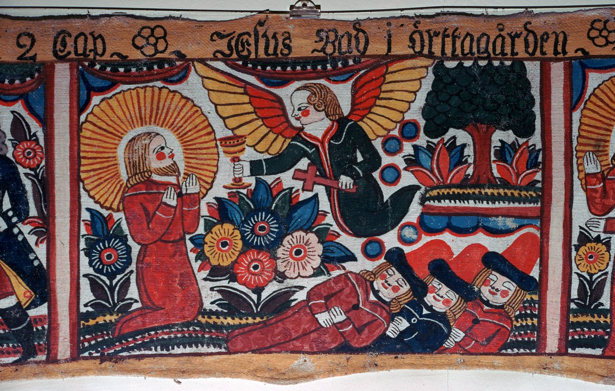 Przedstawienie agonii w ogrodzie ze Szwecji, XIX w. autorstwa Andres Palsson