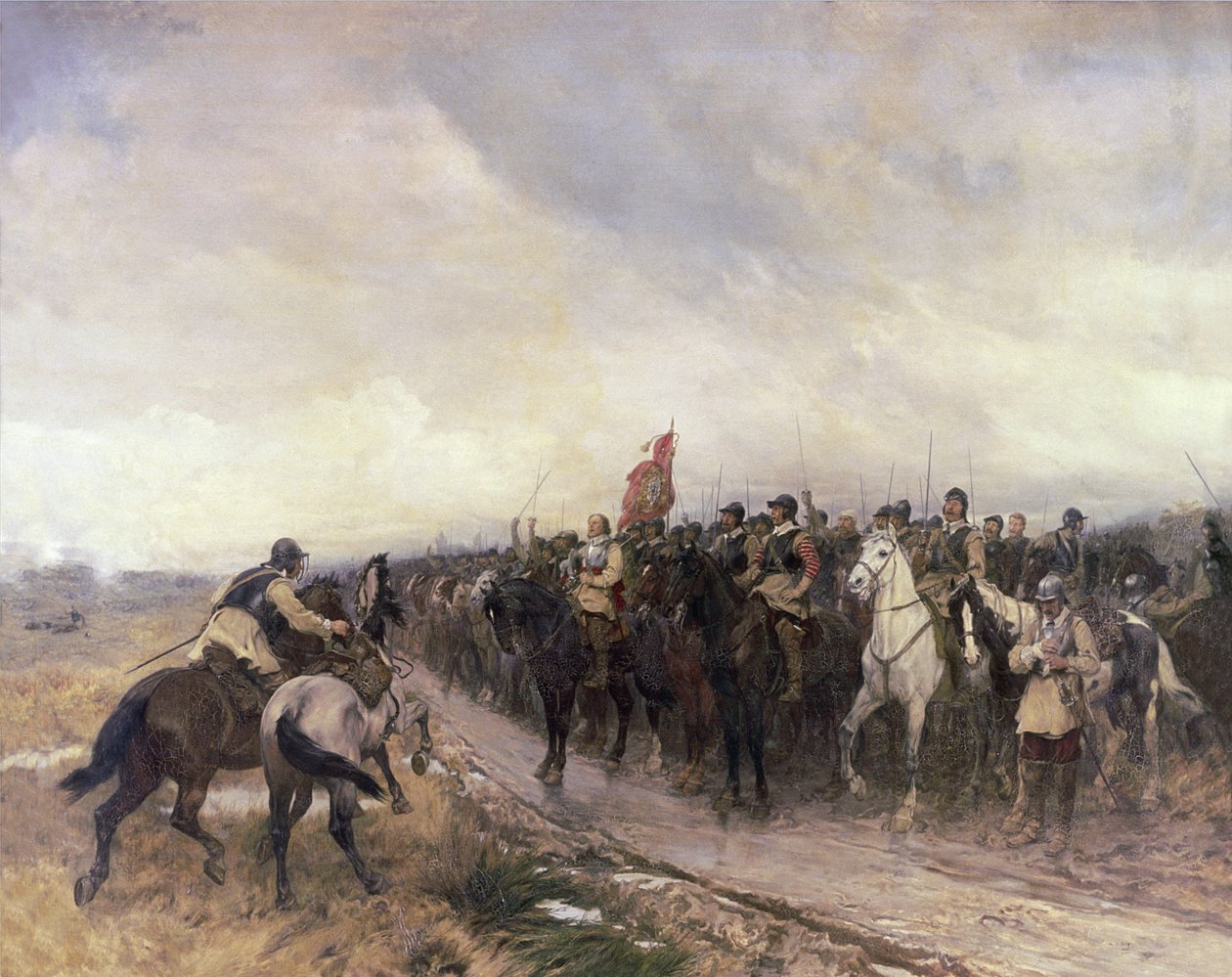 Cromwell w Dunbar, 1650 autorstwa Andrew Carrick Gow