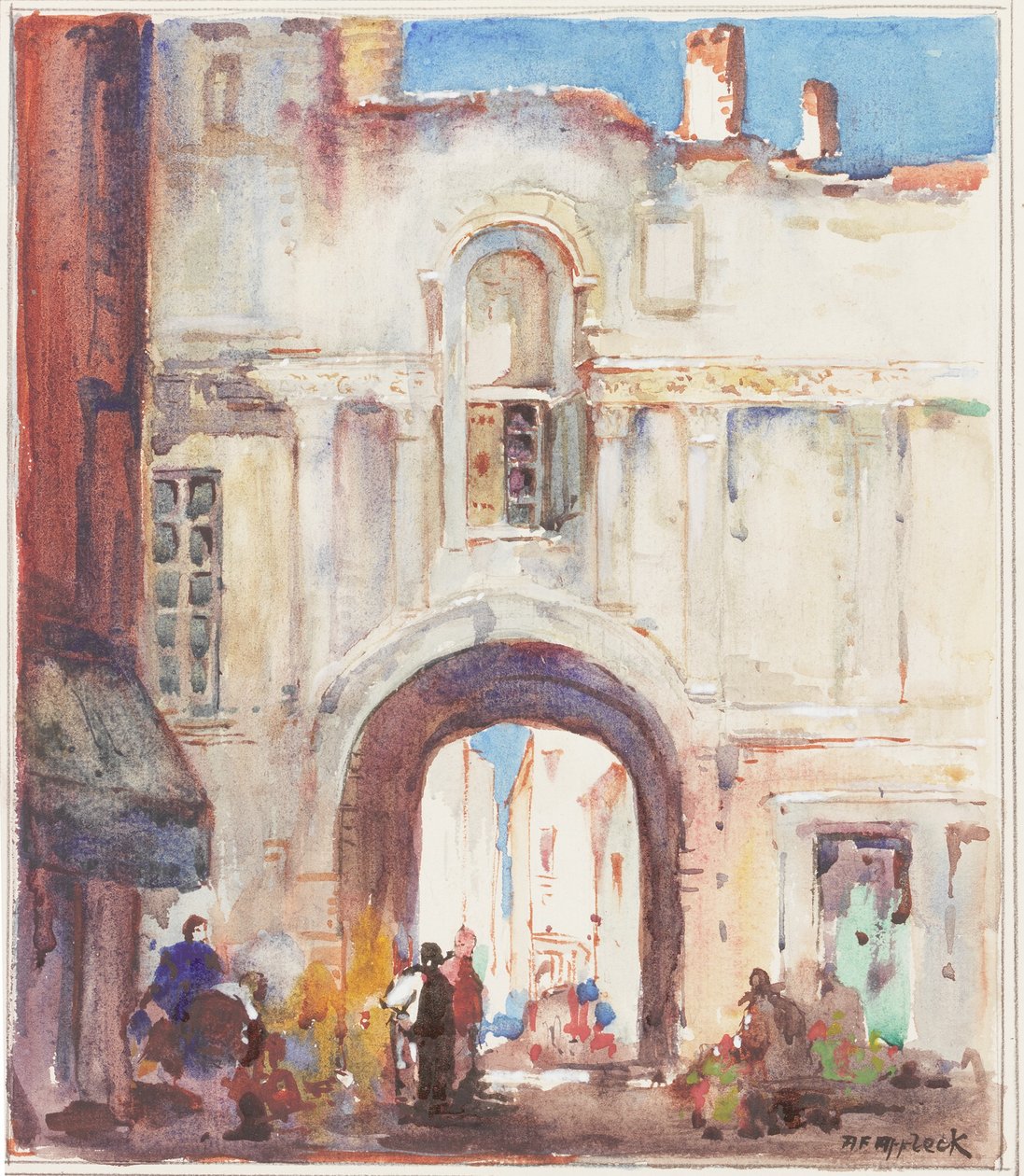 Beaucaire (bodycolour) autorstwa Andrew F. Affleck
