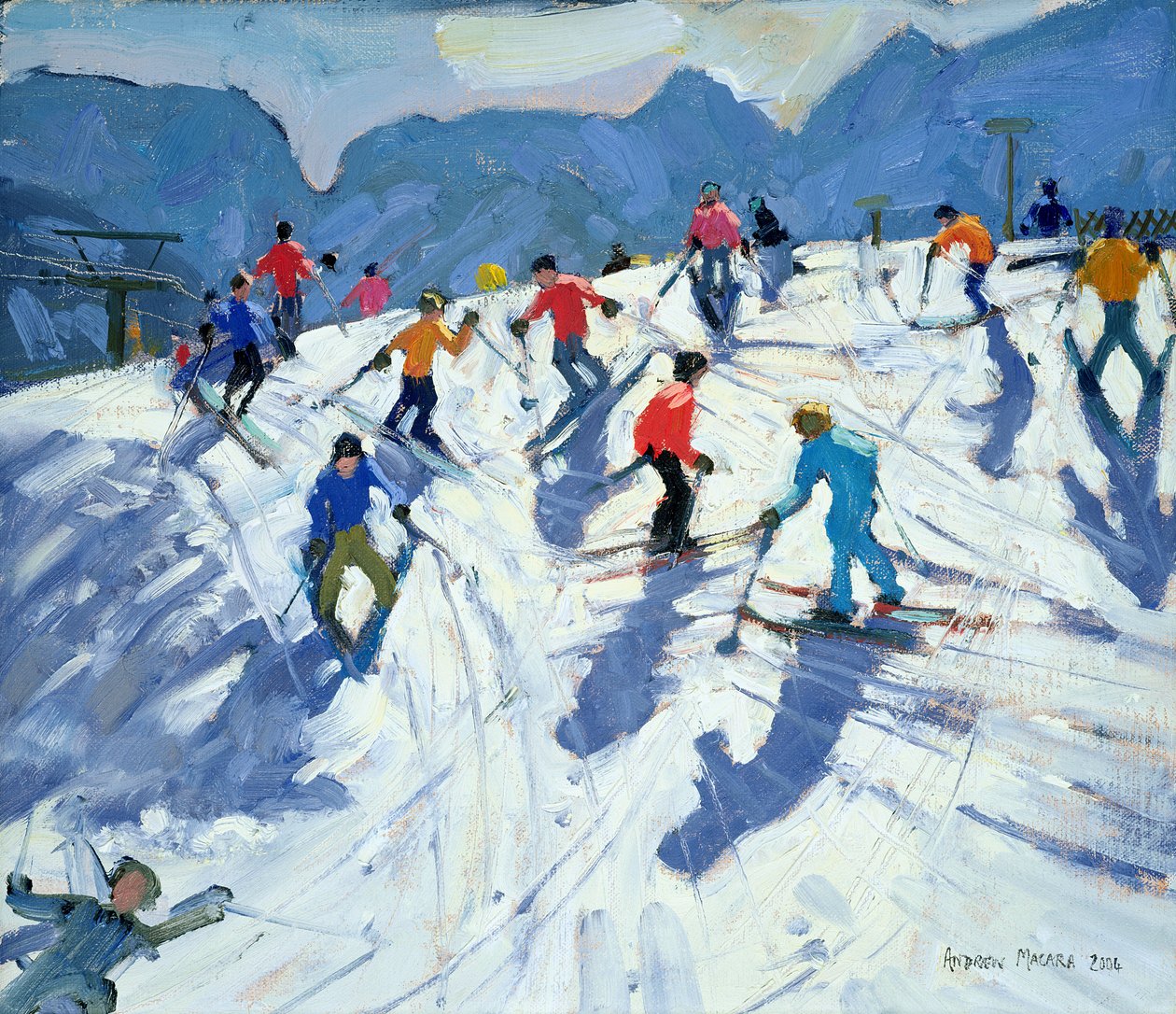 Zajęty stok narciarski, Lofer, 2004 autorstwa Andrew Macara