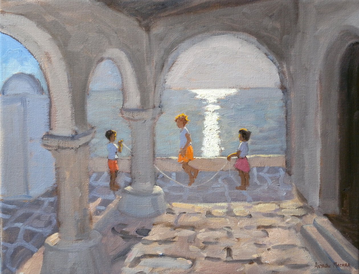 Dzieci skaczące, Wyspy Greckie, 2008 autorstwa Andrew Macara