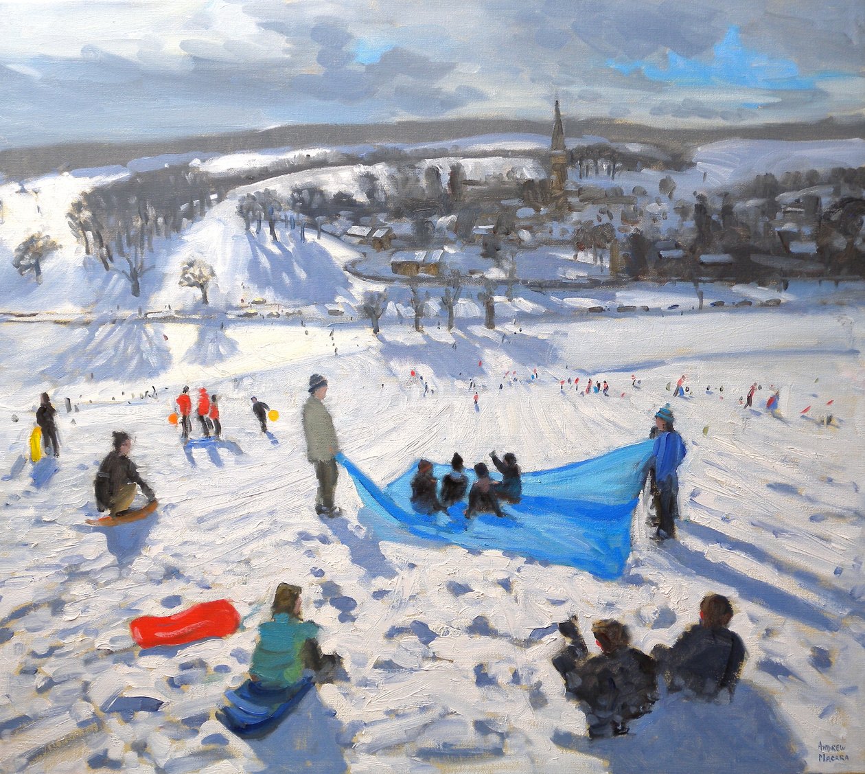 Wioska Edensor, Chatsworth, 2010 autorstwa Andrew Macara