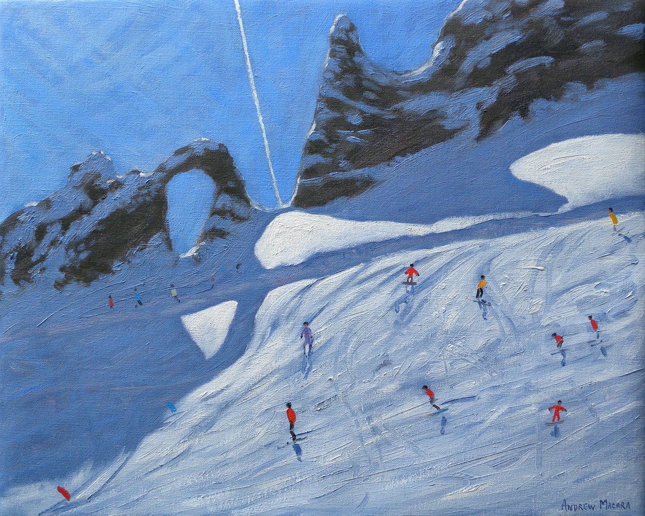 Aiguille Percee, Tignes, 2009 autorstwa Andrew Macara