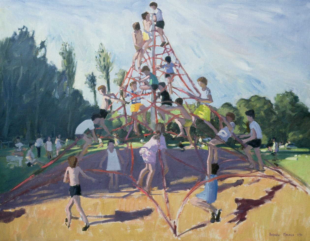 Plac zabaw Mundy, Markeaton; Derby, 1990 autorstwa Andrew Macara