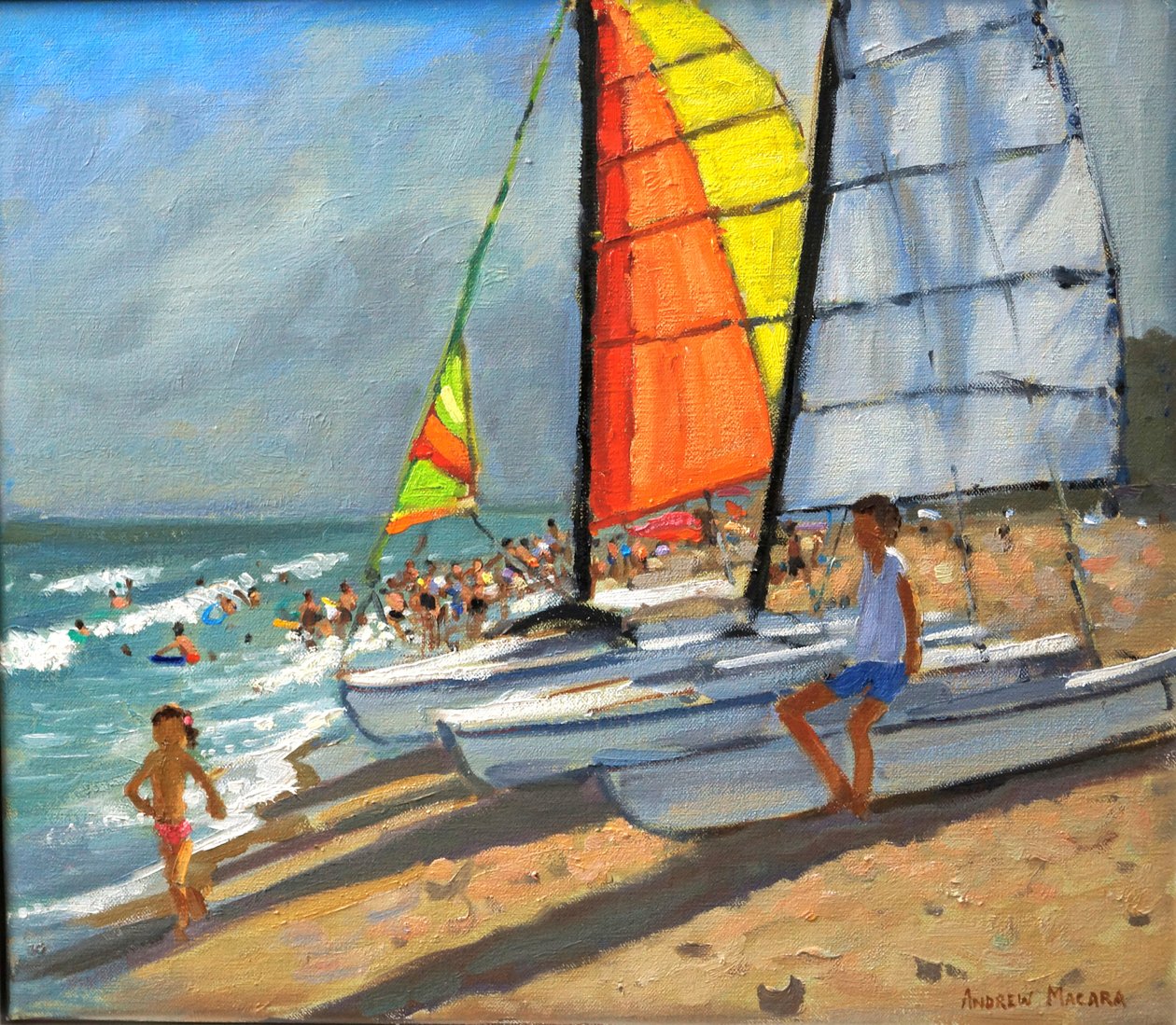 Żaglówki, Garrucha, Hiszpania autorstwa Andrew Macara