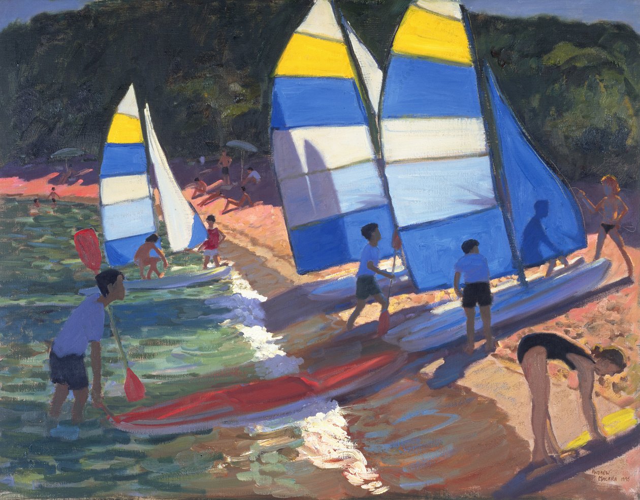 Żaglówki, południe Francji, 1995 autorstwa Andrew Macara