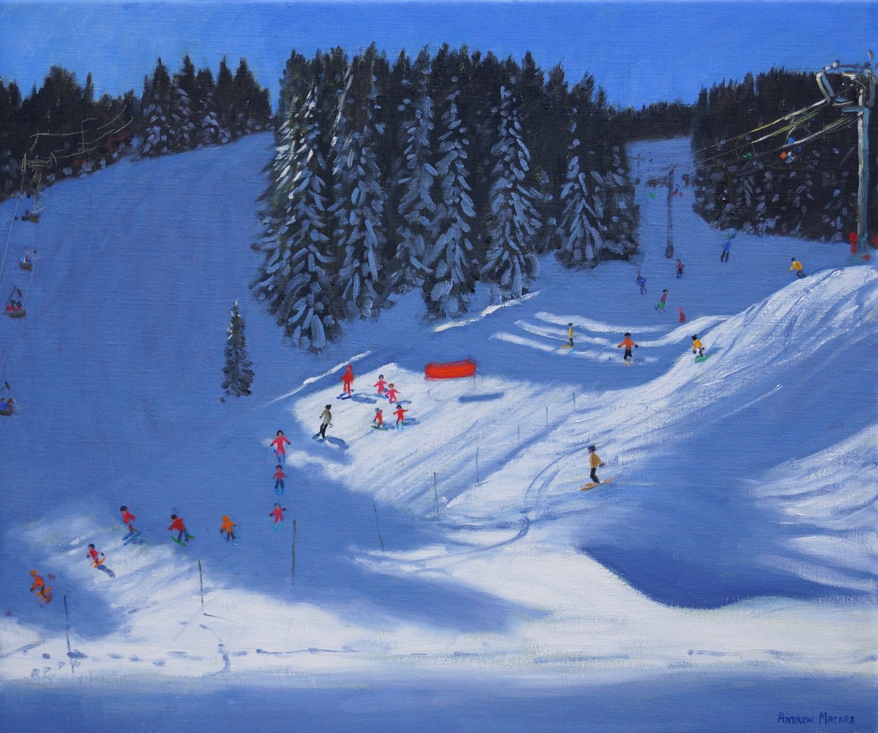 Szkoła narciarska,Morzine,2014 autorstwa Andrew Macara