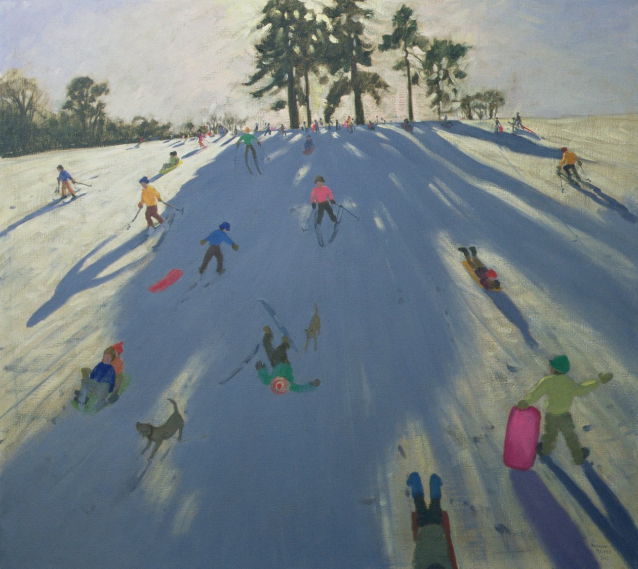 Narciarstwo, Opactwo Calke, Derby autorstwa Andrew Macara