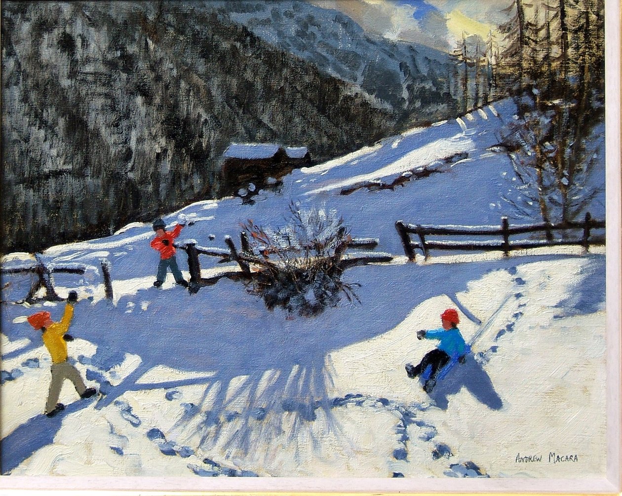 Snowballers, Zermatt autorstwa Andrew Macara