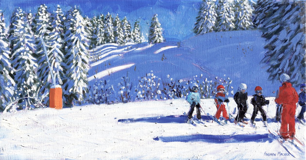 Młodzi Narciarze,Morzine,Francja.2015, autorstwa Andrew Macara