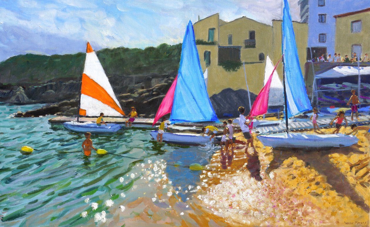 szkoła żeglarska, calella de palafrugall, costa brava, hiszpania, 2014, autorstwa Andrew Macara