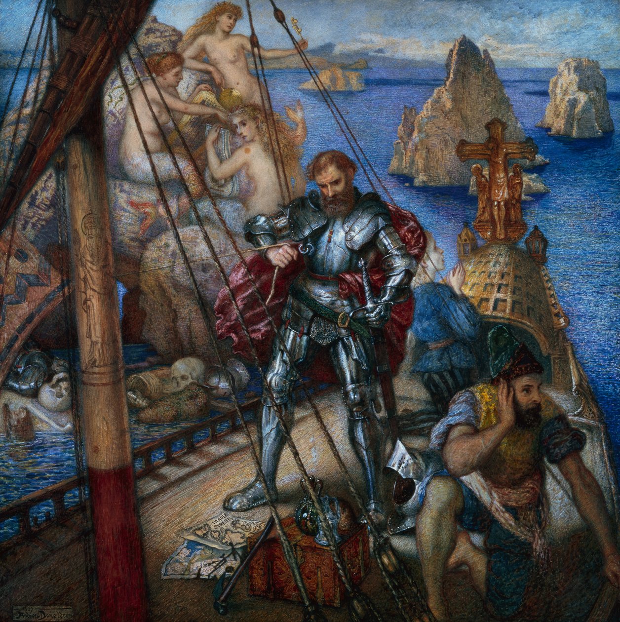 Ulisses i syreny autorstwa Andrew Benjamin Donaldson