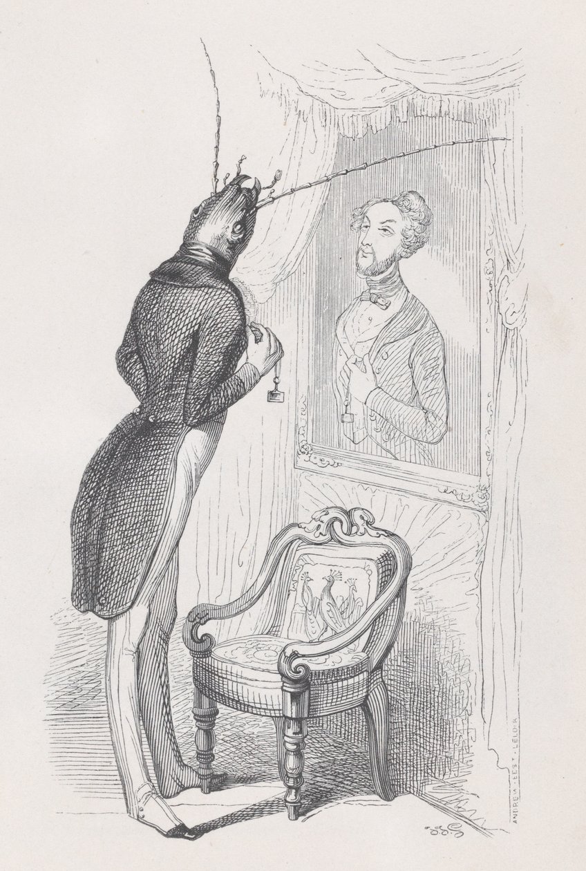 Bardzo dobrze postawiony owad i piękna tancerka ze Scen prywatnych i publicznych..., ca. 1837-47. autorstwa Andrew Best Leloir