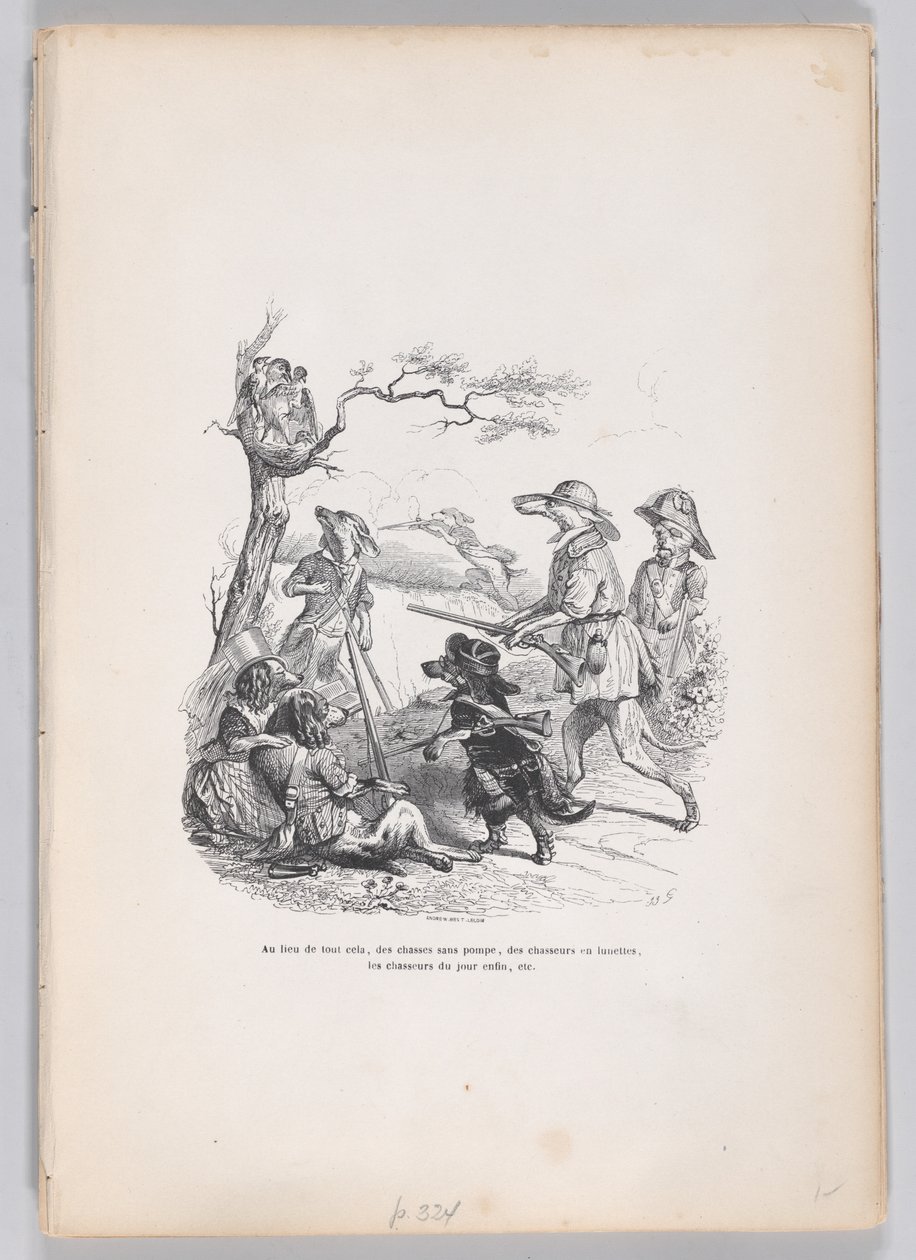 Zamiast tego... ze Scen z prywatnego i publicznego życia zwierząt, ok..., ok. 1837-47. autorstwa Andrew Best Leloir